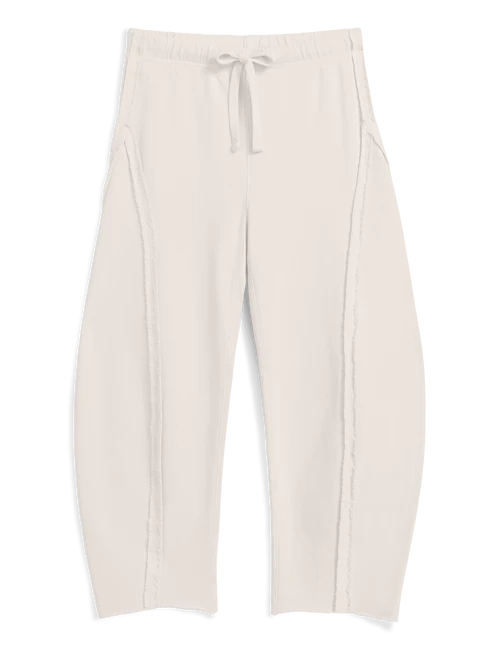 BIBI BARREL LEG SWEATPANT IN VINTAGE WHITE