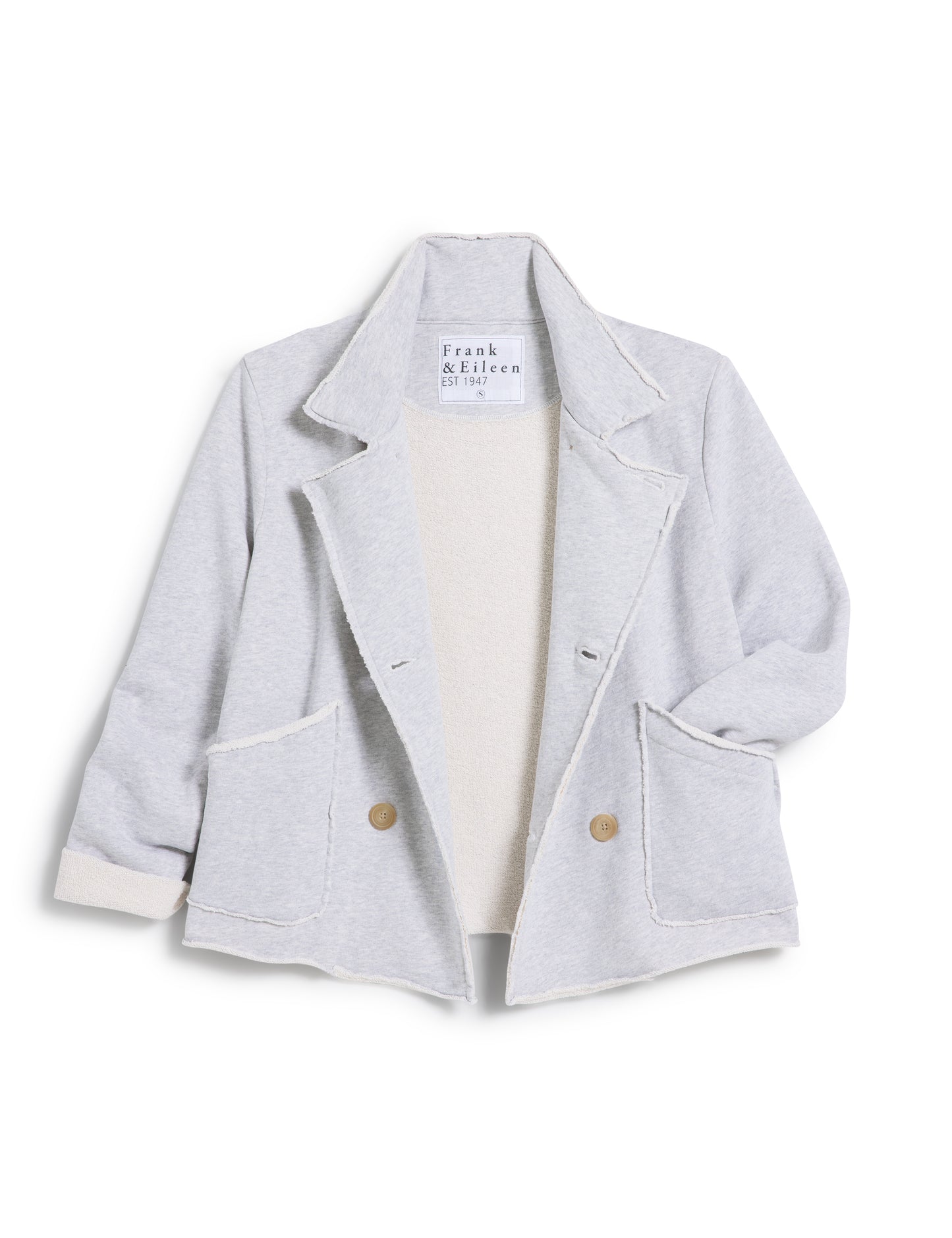 MINI BELFAST CROP PEACOAT- GREY