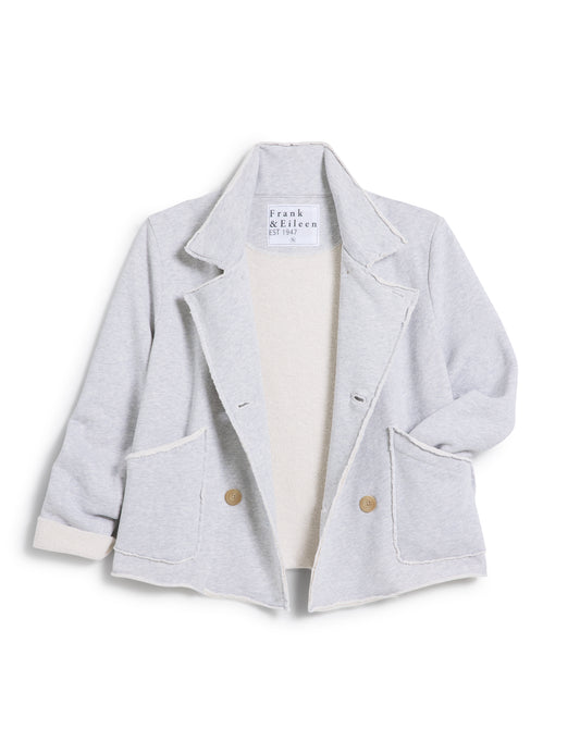 MINI BELFAST CROP PEACOAT- GREY