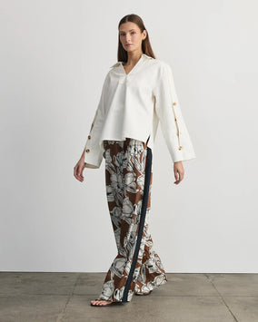 LALLY TOP- CHALK CHALK