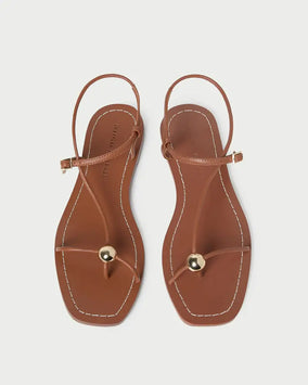 LARA STRAPPY FLAT SANDAL WITH BALL