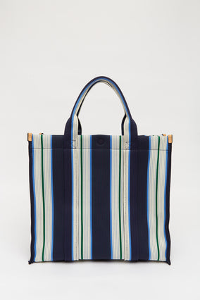 RIALTO LARGE TOTE BAG- NAVY/INK BLUE/VERDE