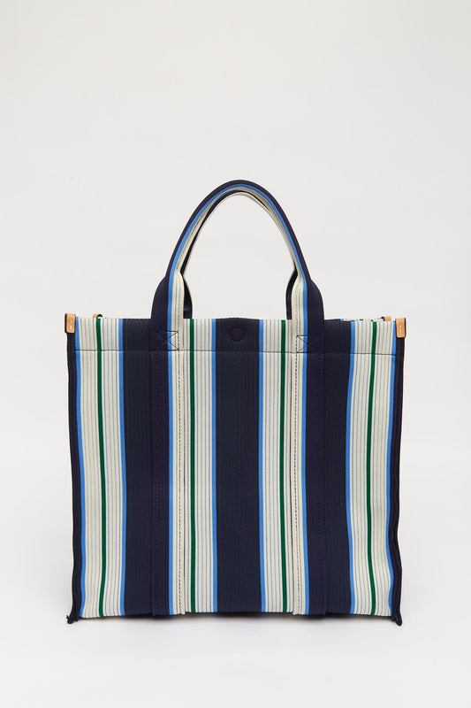 RIALTO LARGE TOTE BAG- NAVY/INK BLUE/VERDE