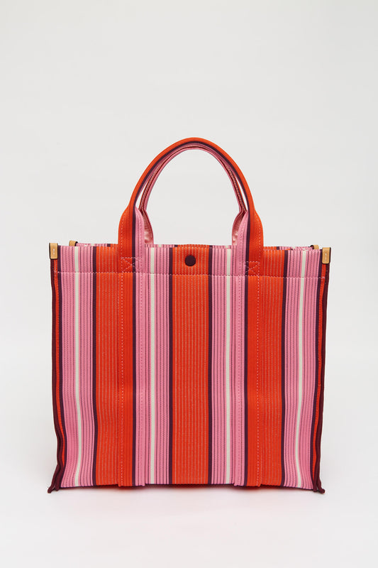 RIALTO LARGE TOTE BAG- MANDARINA/PLUMERIA