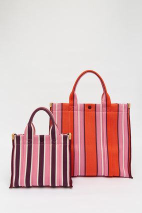 RIALTO SMALL TOTE BAG- FIG/PLUMERIA