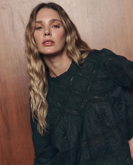 THE LATTICE LACE VICTORIAN TOP