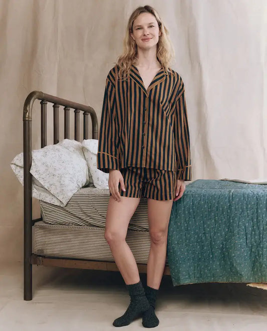 THE SLEEP BOXER SHORT - CLUB STRIPE