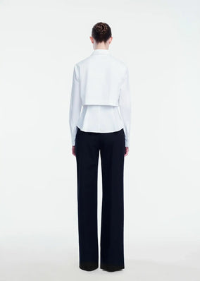 COTTON POPLIN LAYERED SHIRT