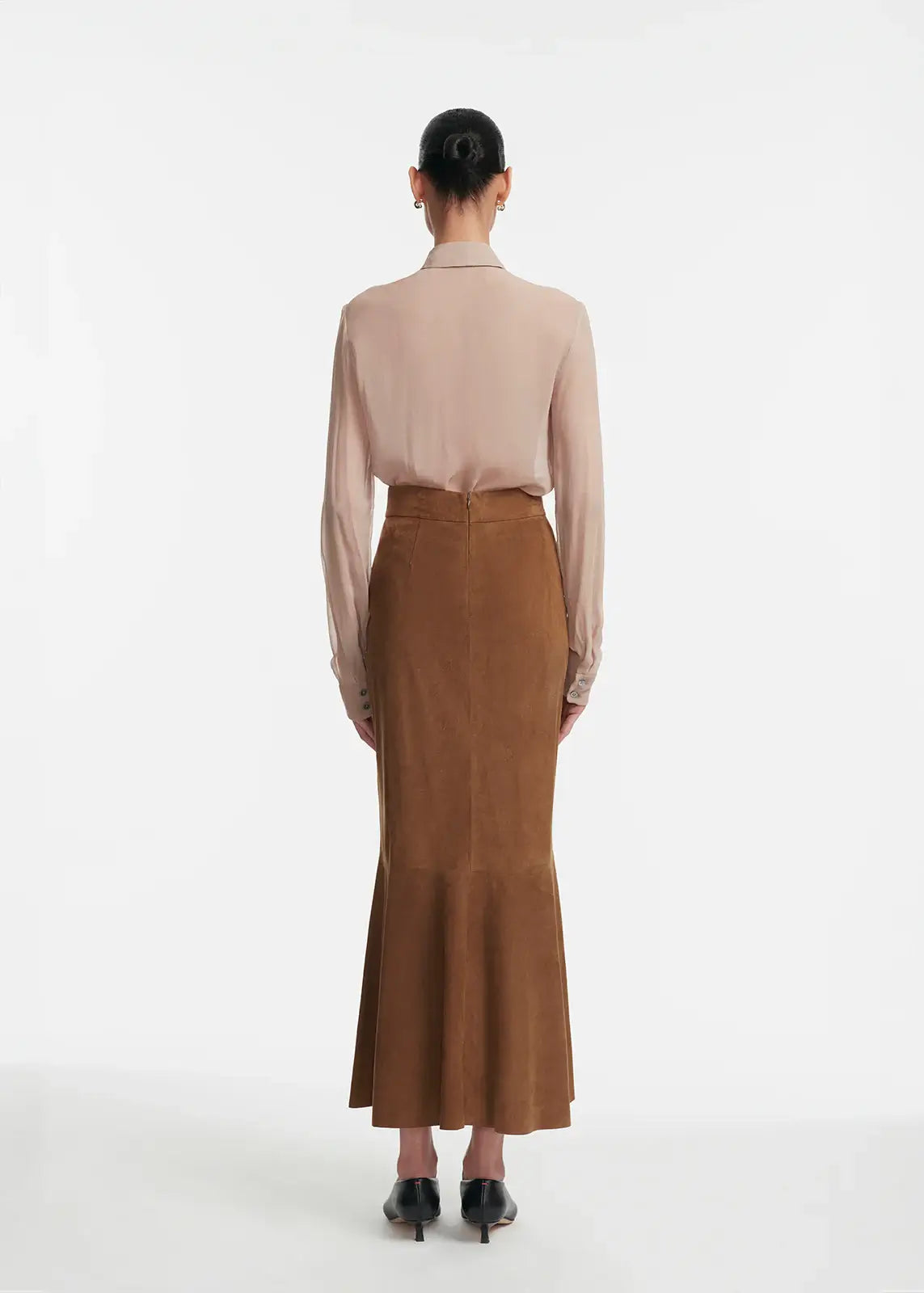 PAILLETTE EMBROIDERED GEORGETTE SHIRT