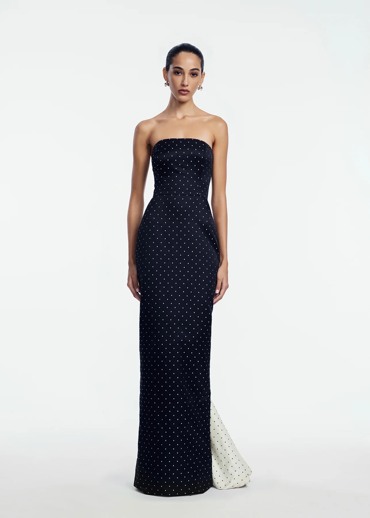 POLKA DOT JACQUARD CHLOE GOWN