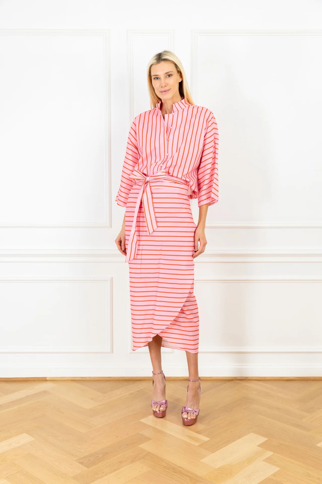 PINK STRIPED EVERYDAY SHIRT