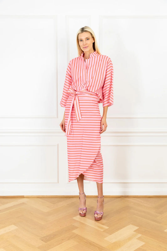 PINK STRIPED EVERYDAY SHIRT
