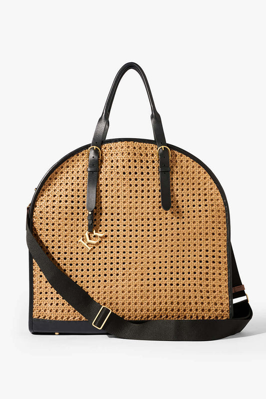 WEEKENDER/ GARMENT BAG- BISCOTTI