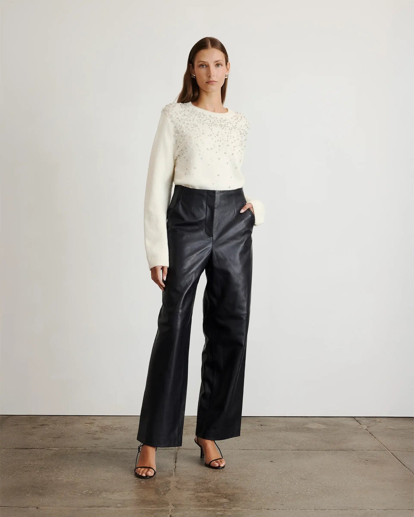 LEXIA EMBELLISHED SWEATER