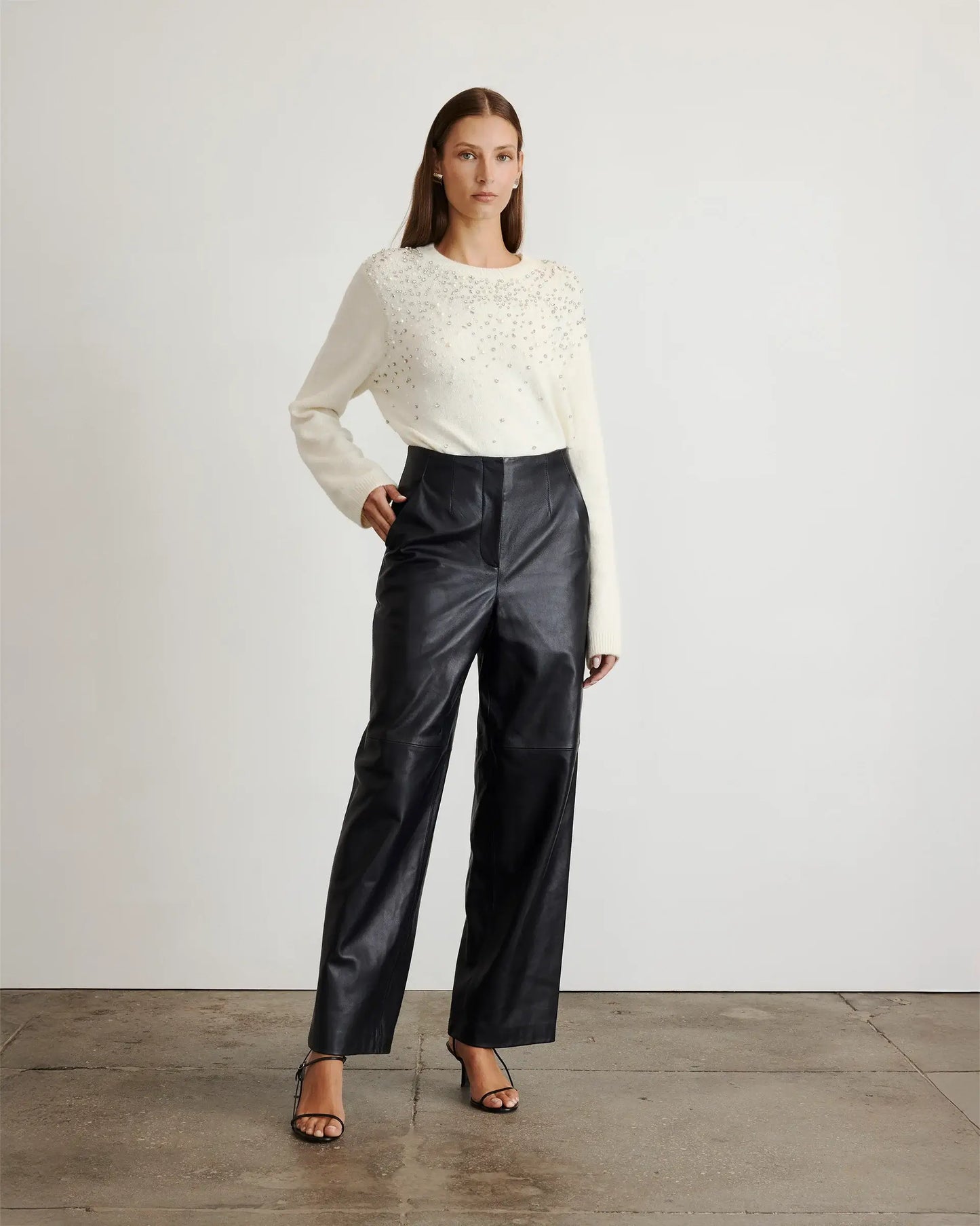 LEXIA EMBELLISHED SWEATER