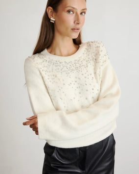 LEXIA EMBELLISHED SWEATER