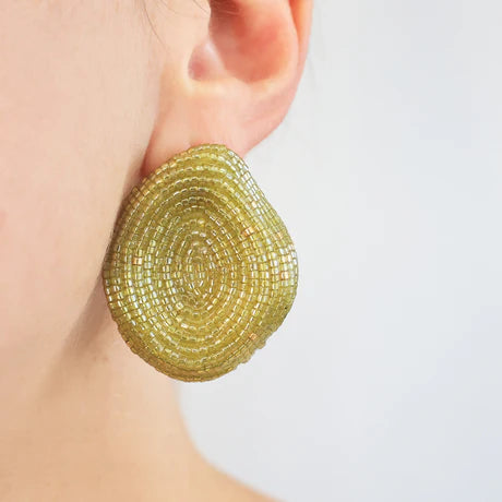 NULLI EARRINGS- LIME