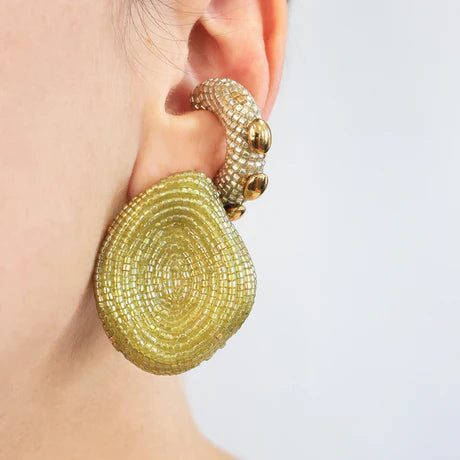 NULLI EARRINGS- LIME