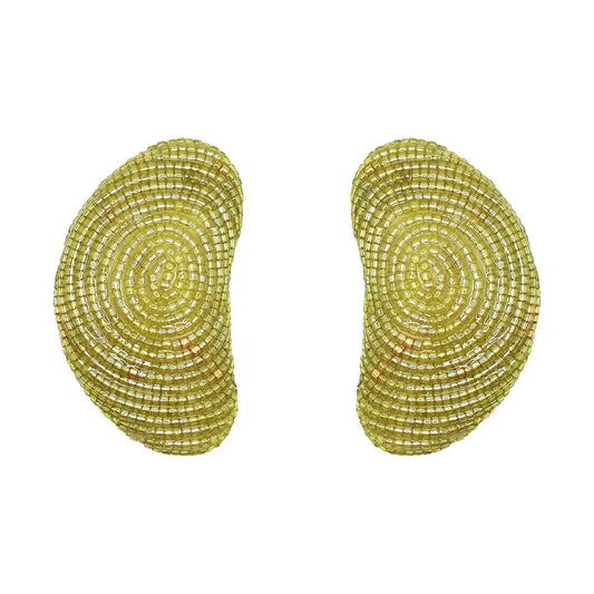 MINI MURA EARRINGS- LIME