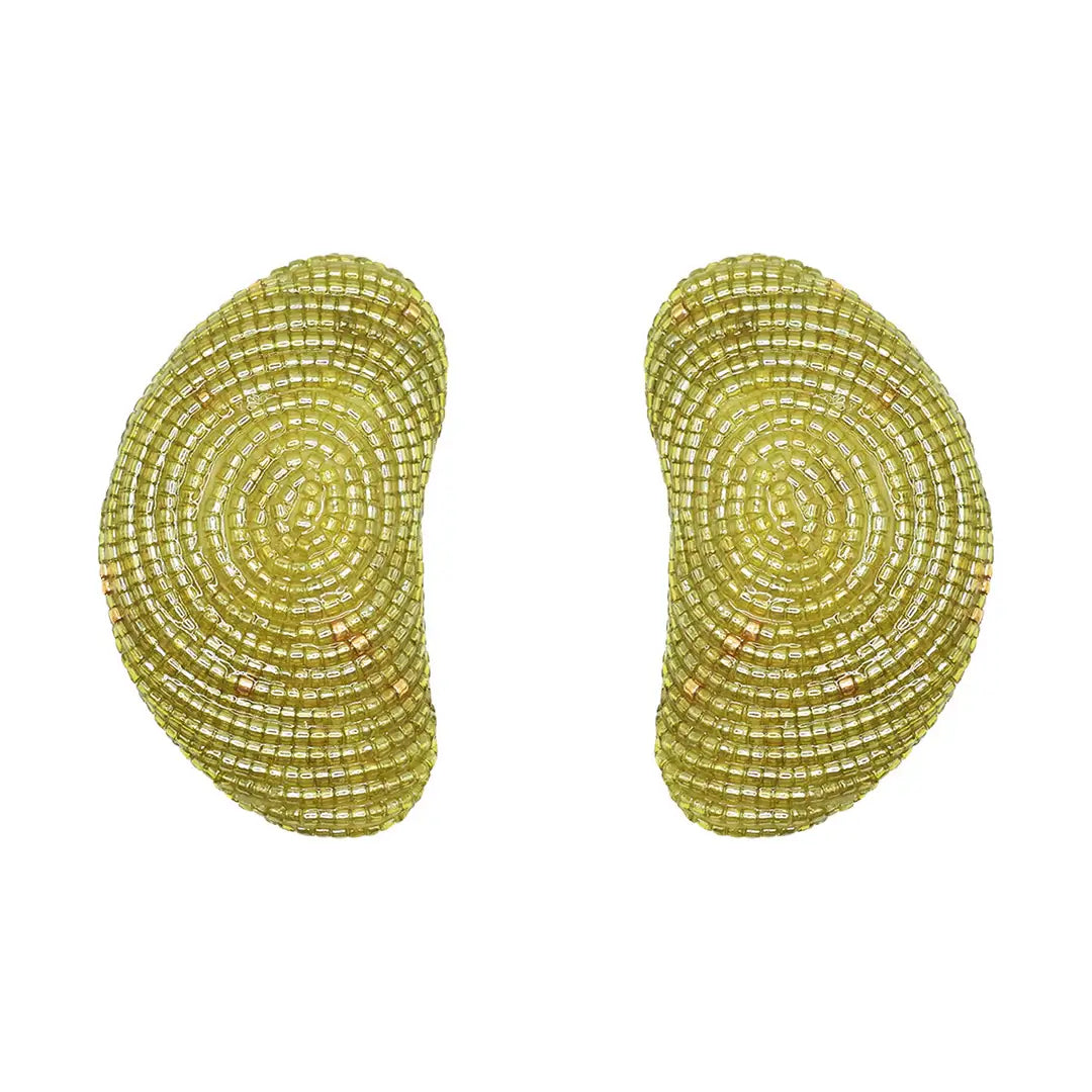 MINI MURA EARRINGS- LIME