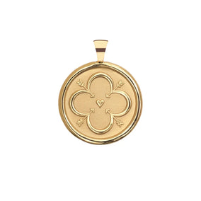 LOVE JW ORIGINAL PENDANT COIN ON 18" DRAWN LINK CHAIN