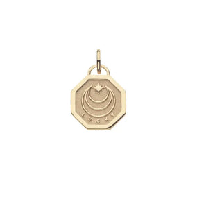 LUCKY PETITE EMBELLISHED COIN ON 16-18" CLASSIC ROLO CHAIN