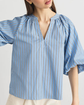 MARINE TOP-CLOUDY BLUE/OPTIC WHITE