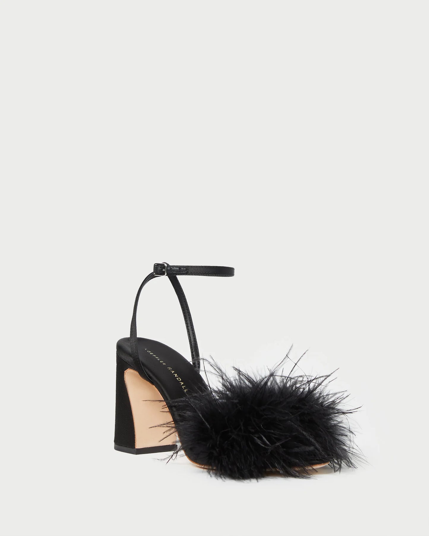 MINERVA SIMPLE SANDAL WITH FEATHERS