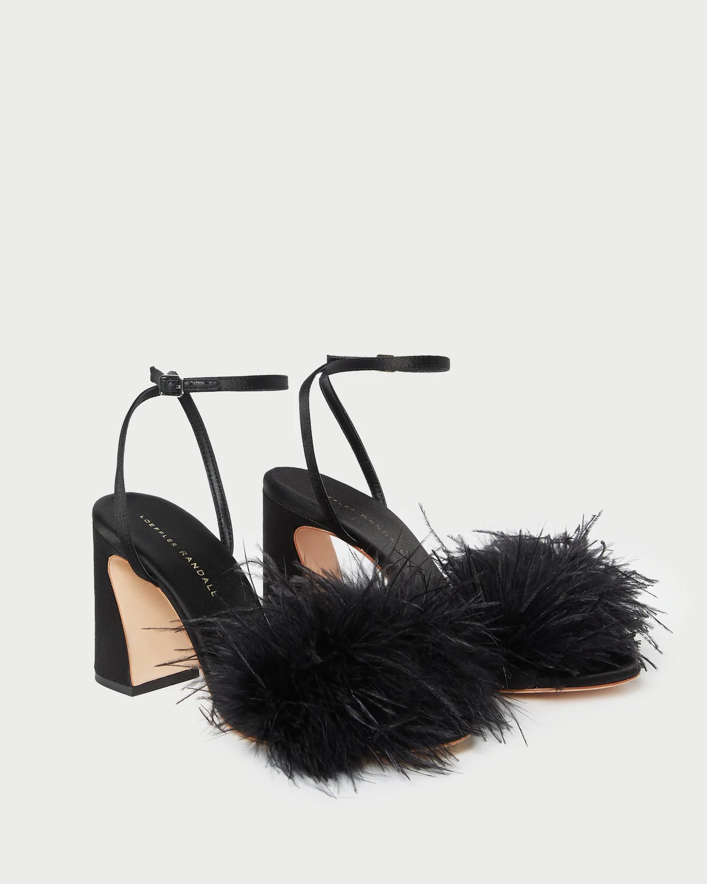 MINERVA SIMPLE SANDAL WITH FEATHERS