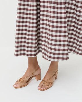 MINNA STRAPPY MID HEEL SANDAL W/ HARDWARE