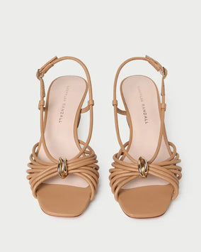 MINNA STRAPPY MID HEEL SANDAL W/ HARDWARE