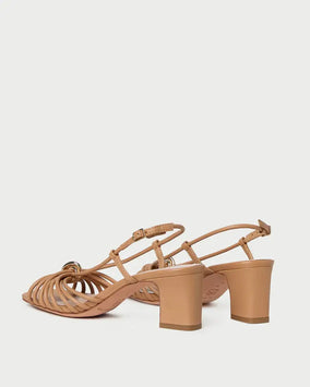 MINNA STRAPPY MID HEEL SANDAL W/ HARDWARE