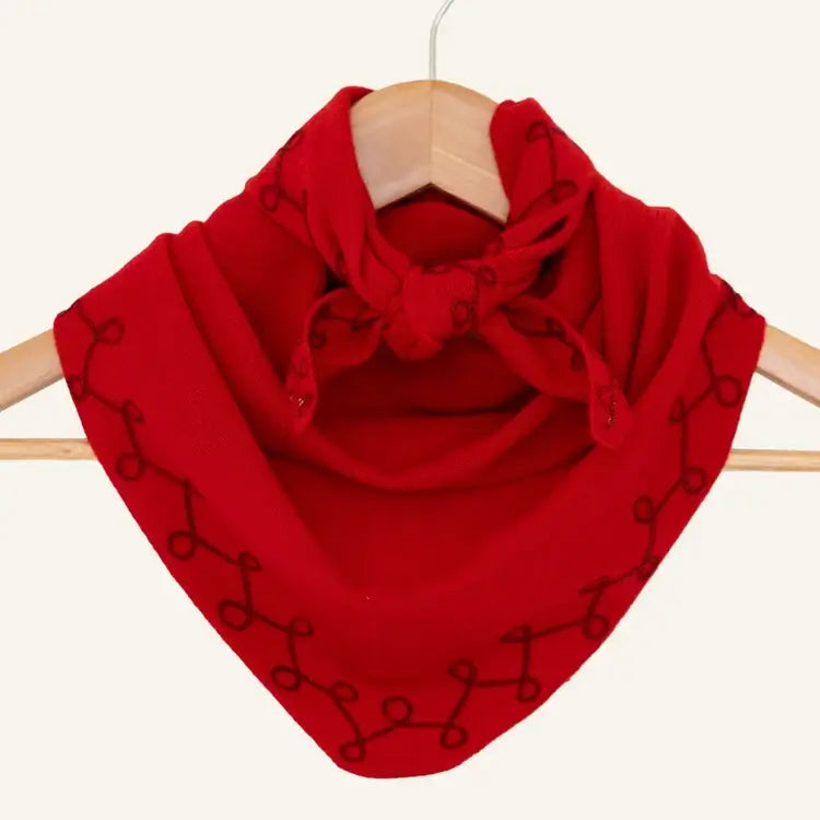 Stitched Cashmere in Red Hot