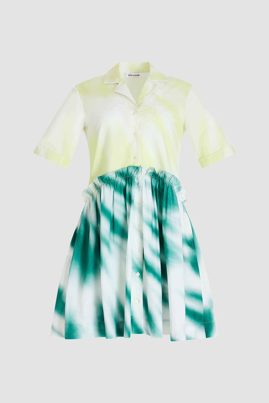 MINI GATHERED SHIRTDRESS