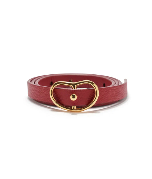 SKINNY GEORGIA BELT IN RED