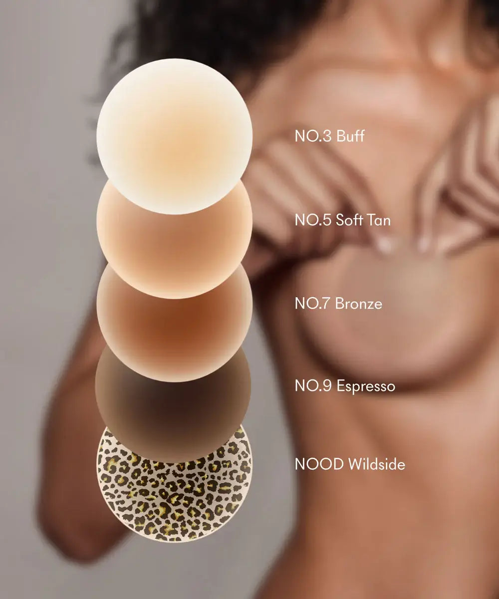 NO SHOW REUSABLE ADHESIVE NIPPLE COVERS