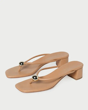 ODESSA HEELED MULE W/ HARDWARE