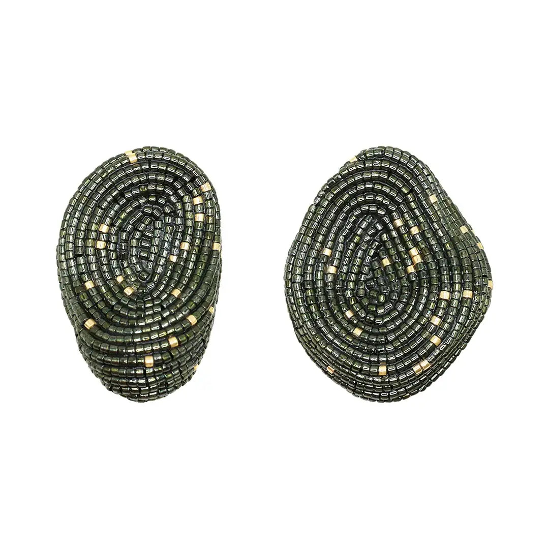 NULLI EARRINGS- OLIVE