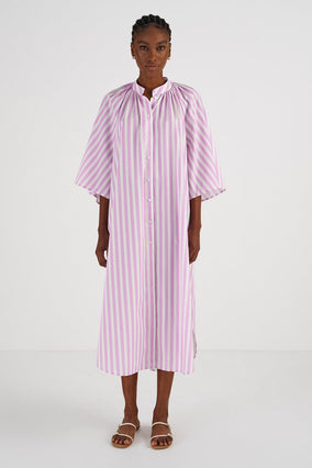 CONTRAST BELT DRESS