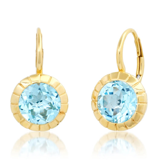 BLUE TOPAZ BEZEL DROPS