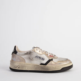 SUP VINT LOW WOM - MESH/SUEDE WHT/GOLD