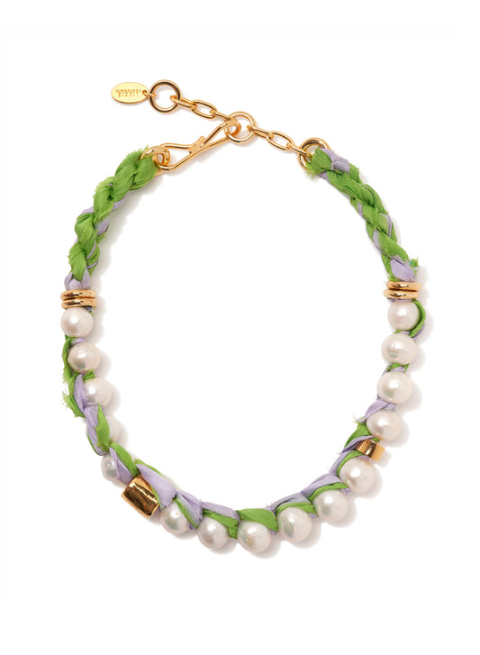 DAYBREAK COLLAR IN LAVENDER AND LIME