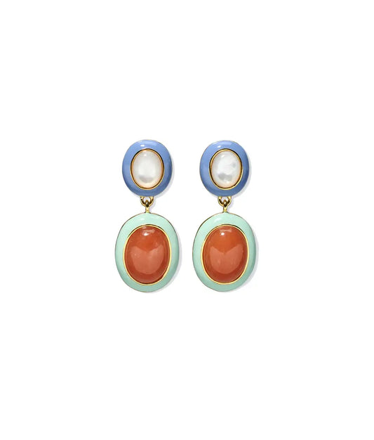 PAPAYA EARRINGS IN PEACH