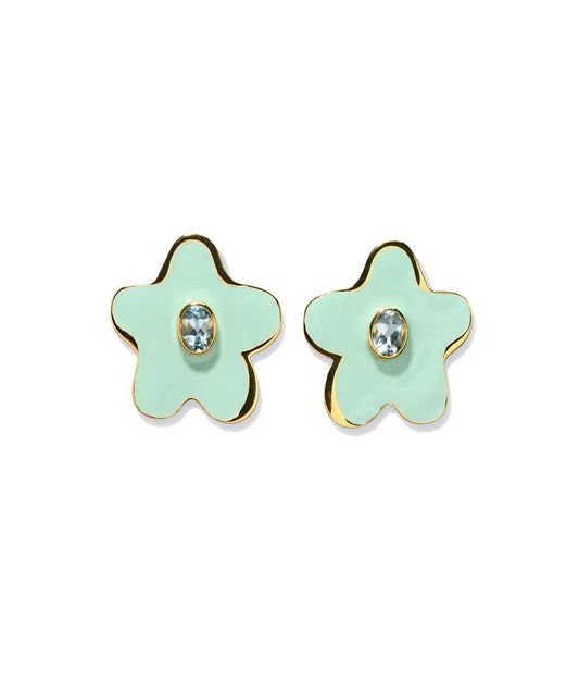 CAMILO STUD EARRINGS IN MINT