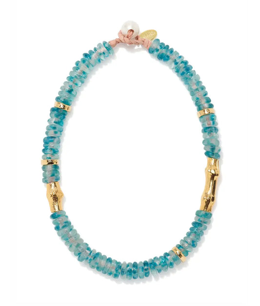 TOGA BEACH NECKLACE IN LIGHT MARINE