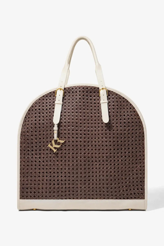 WEEKENDER/ GARMENT BAG- CHOCOLATE