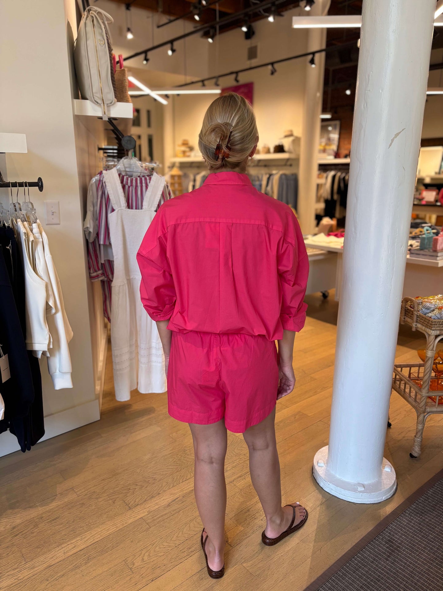 CHIARA LONG SLEEVE SHIRT- CLASSIC- WATERMELON