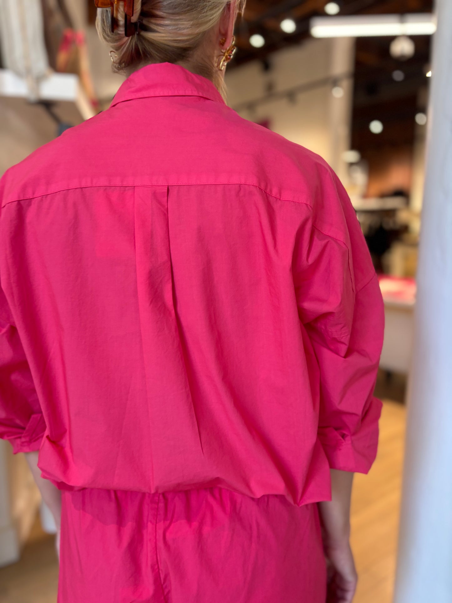 CHIARA LONG SLEEVE SHIRT- CLASSIC- WATERMELON
