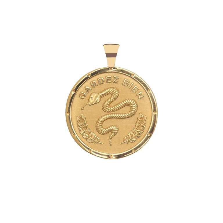 PROTECT JW ORIGINAL PENDANT COIN ON 18" DRAWN LINK CHAIN