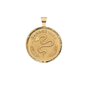 PROTECT JW ORIGINAL PENDANT COIN ON 18" DRAWN LINK CHAIN